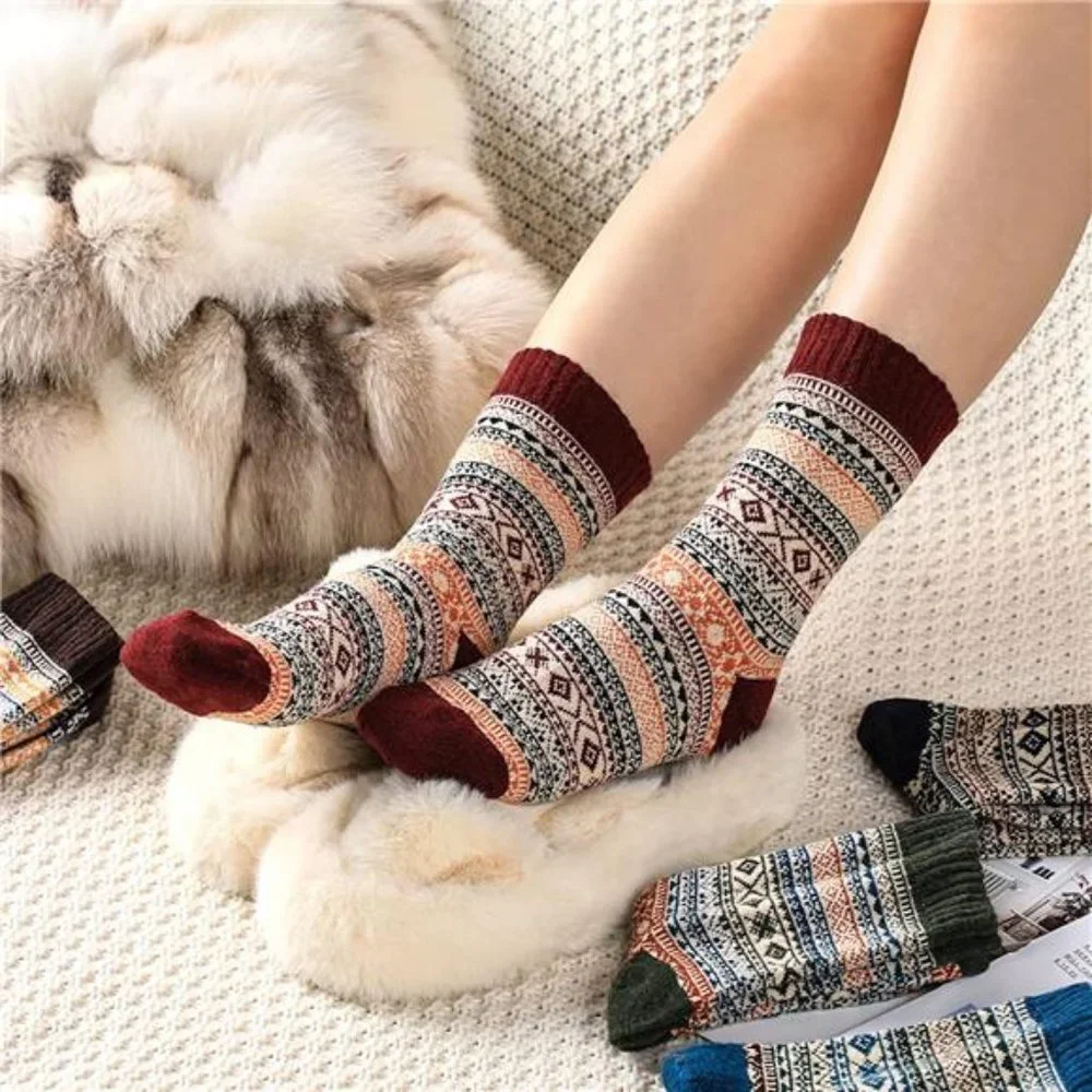 5 Pack Wool Socks for Women - Picture 1 of 7